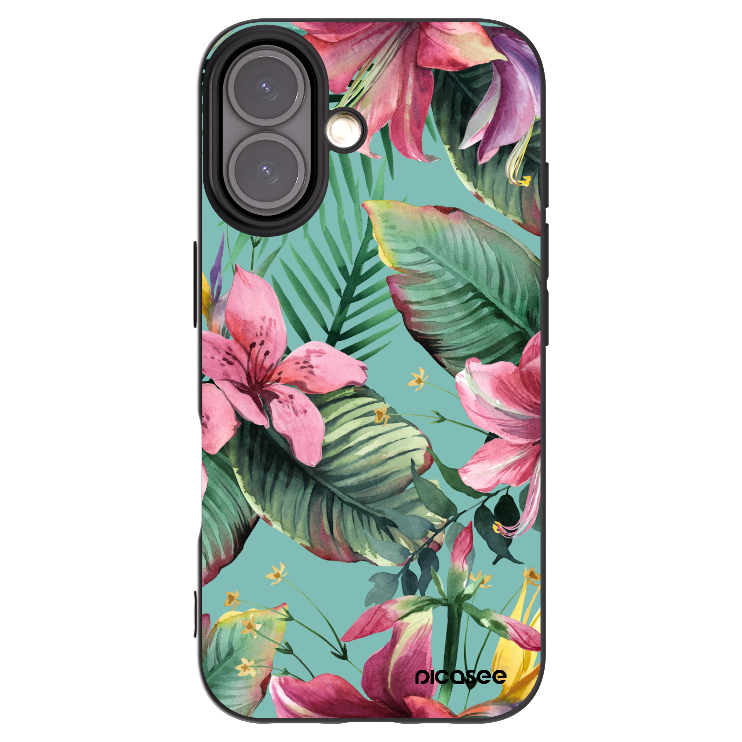 Picasee silikonový černý obal pro Apple iPhone 16 - Hawaii