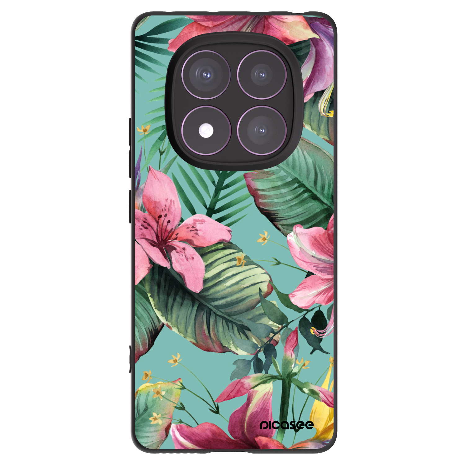 Picasee silikonový černý obal pro Xiaomi Redmi Note 14 Pro 4G - Hawaii