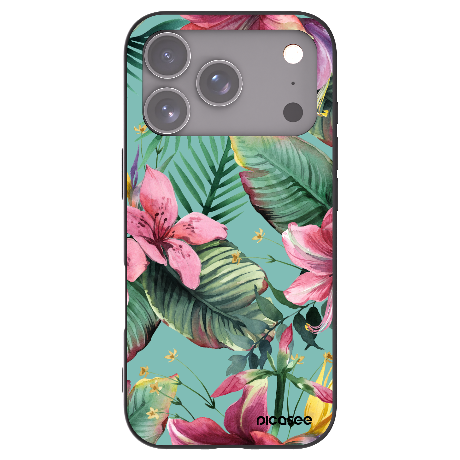 Picasee silikonový černý obal pro Apple iPhone 17 Pro - Hawaii