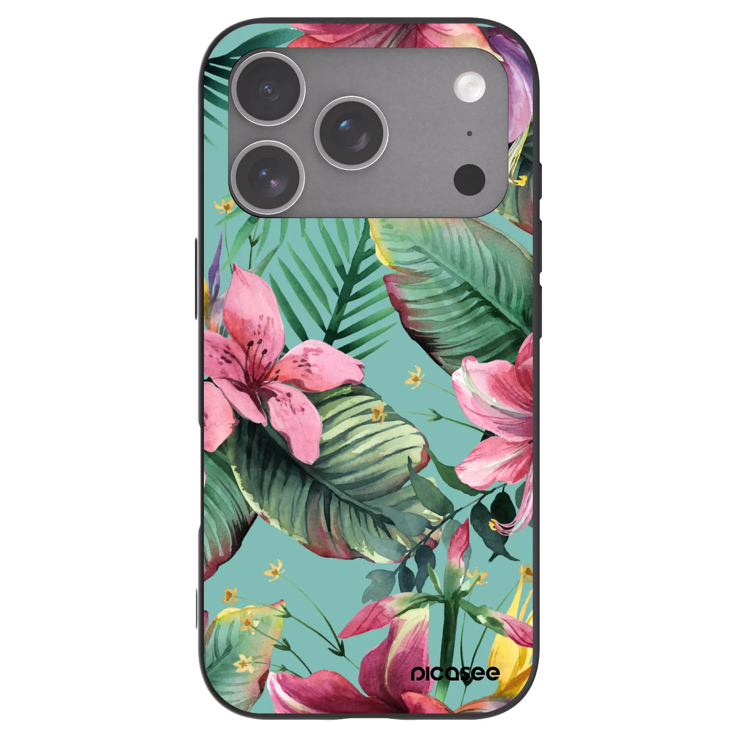Picasee silikonový černý obal pro Apple iPhone 18 Pro - Hawaii