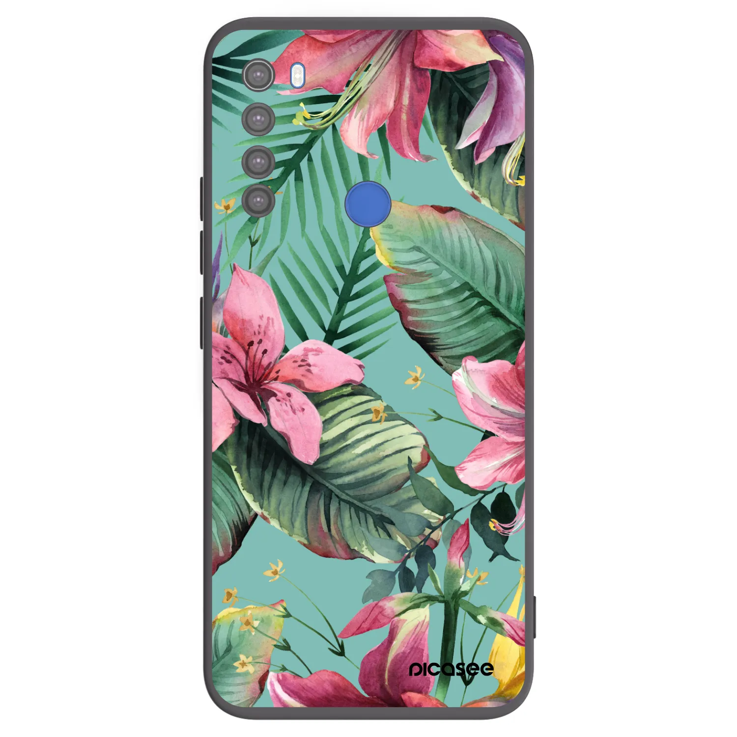 Picasee silikonový černý obal pro Xiaomi Redmi Note 8T - Hawaii