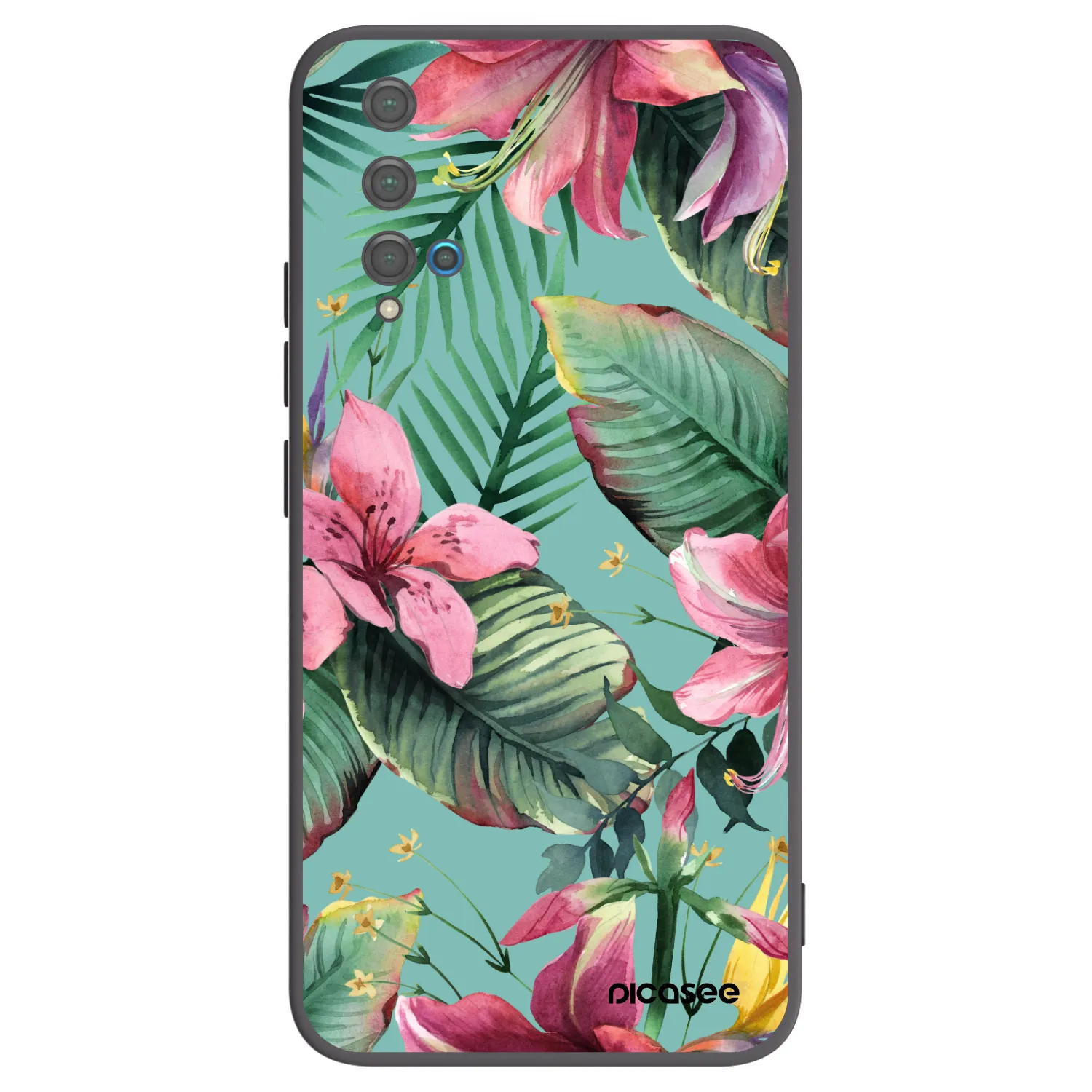Picasee silikonový černý obal pro Huawei Nova 5T - Hawaii