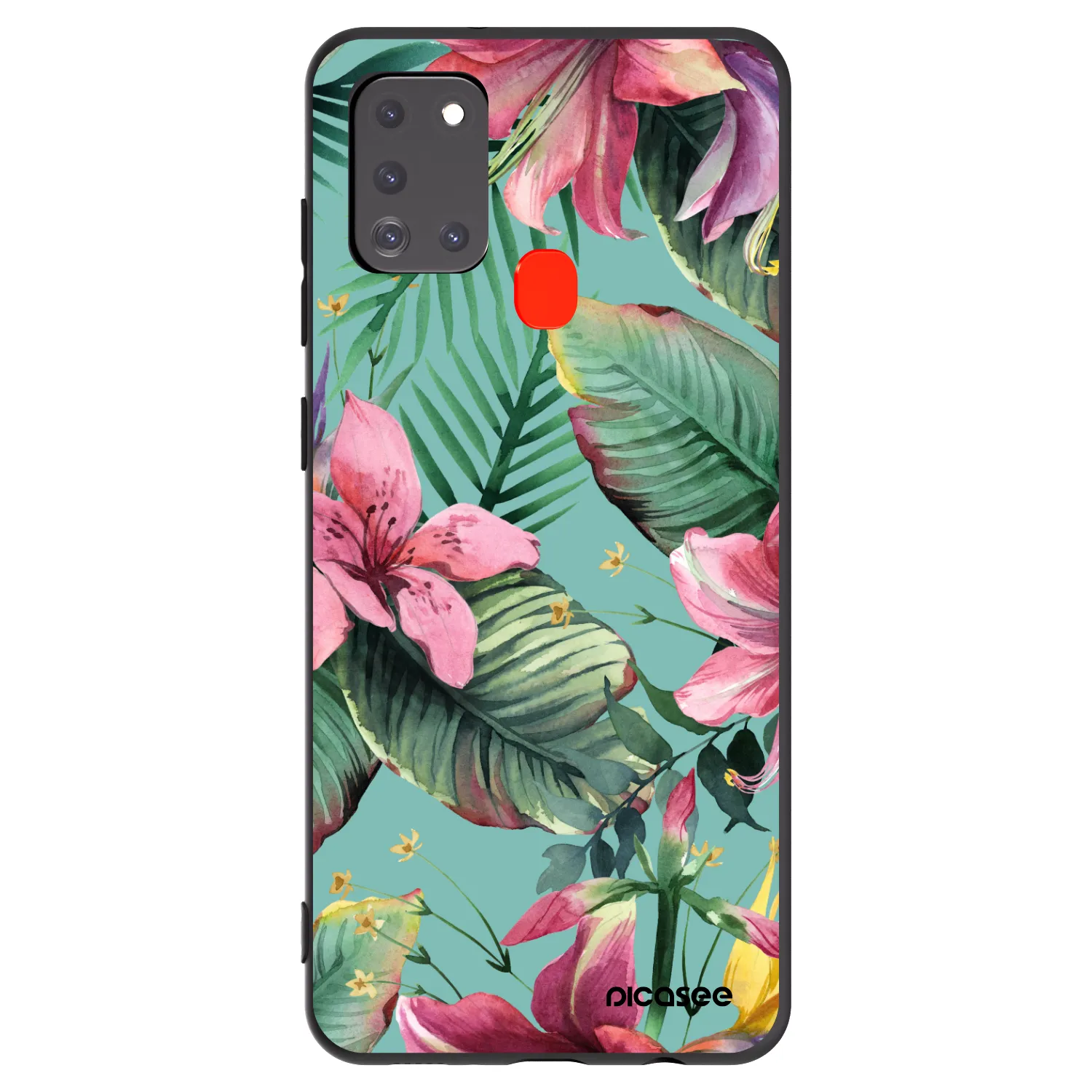 Picasee silikonový černý obal pro Samsung Galaxy A21s - Hawaii