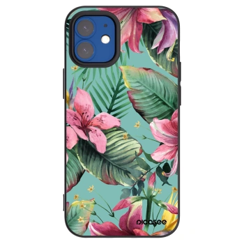 Picasee silikonový černý obal pro Apple iPhone 12 mini - Hawaii