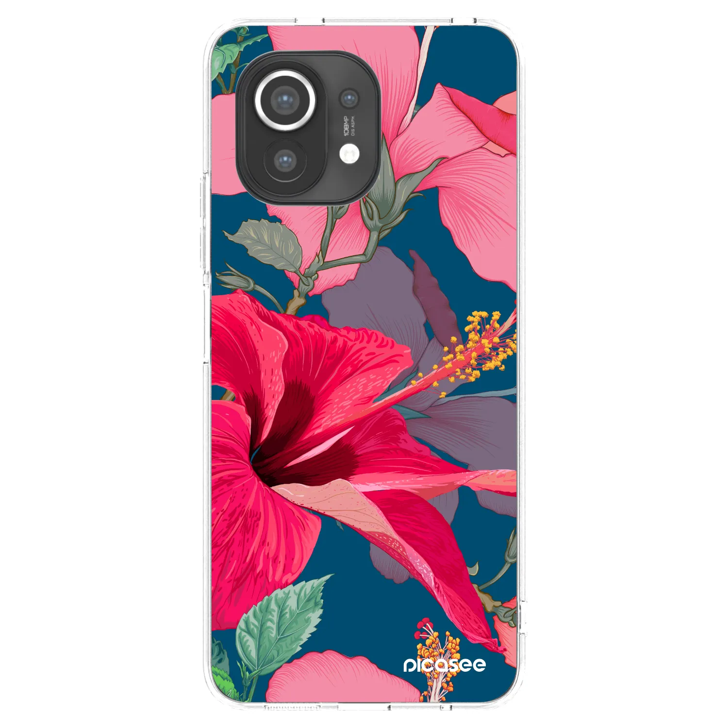 Picasee silikonový průhledný obal pro Xiaomi Mi 11 - Hibiscus