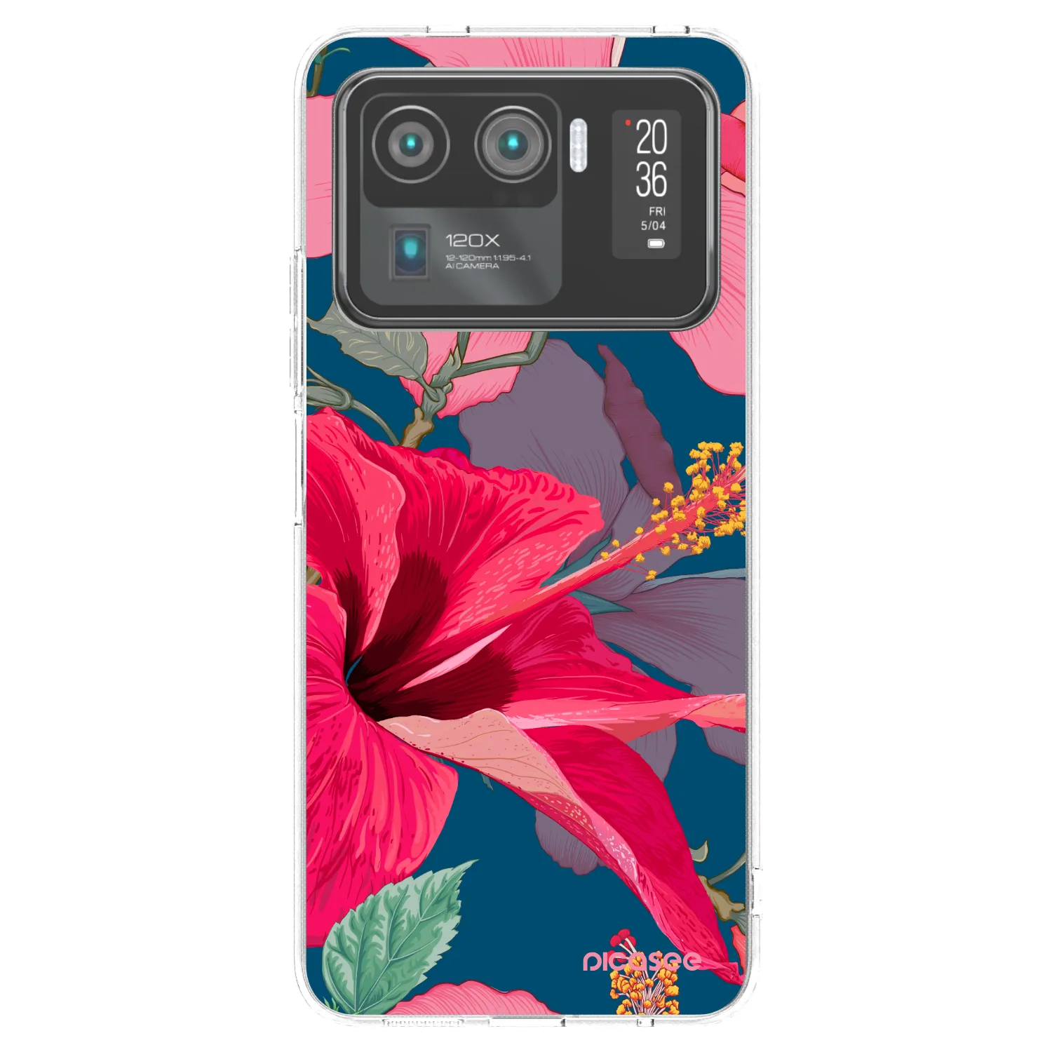 Picasee silikonový průhledný obal pro Xiaomi Mi 11 Ultra - Hibiscus