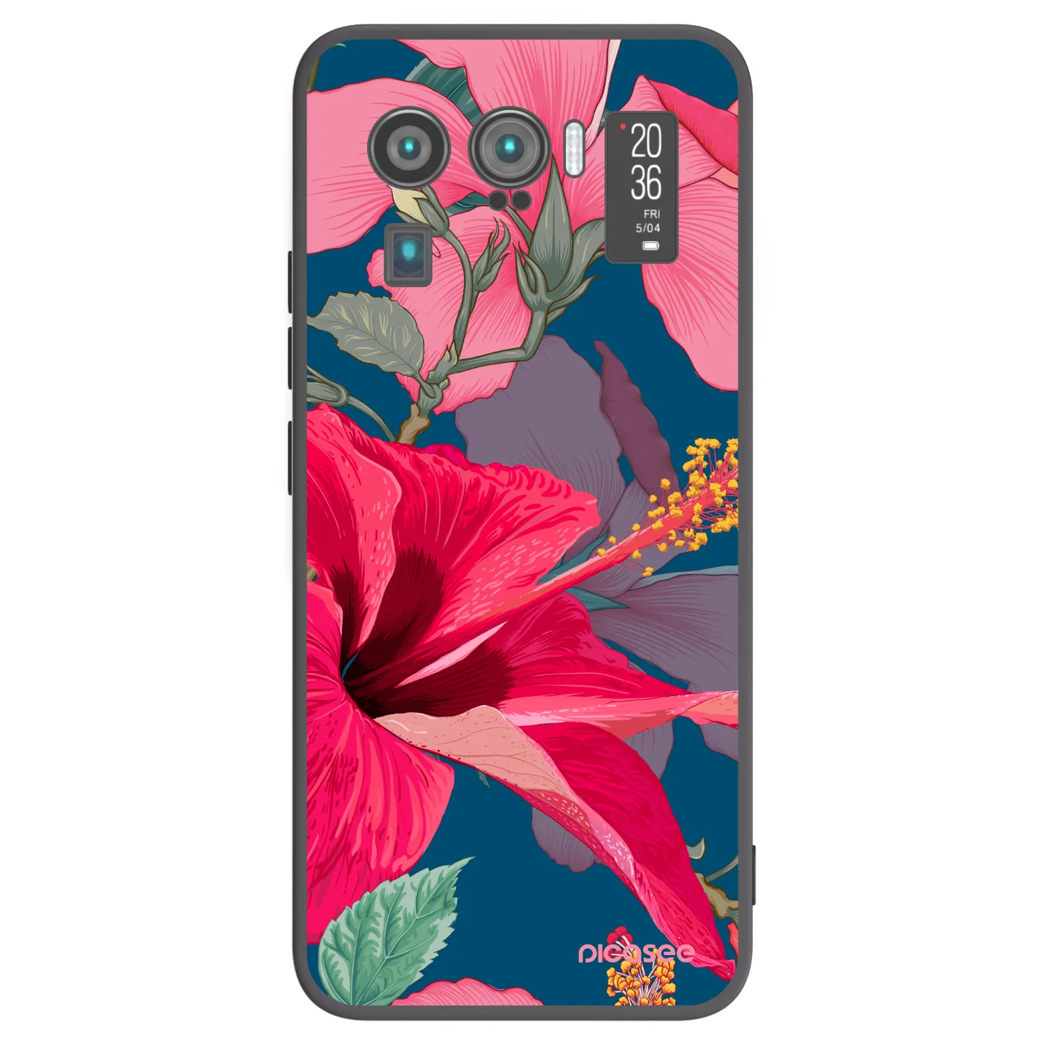Picasee silikonový černý obal pro Xiaomi Mi 11 Ultra - Hibiscus