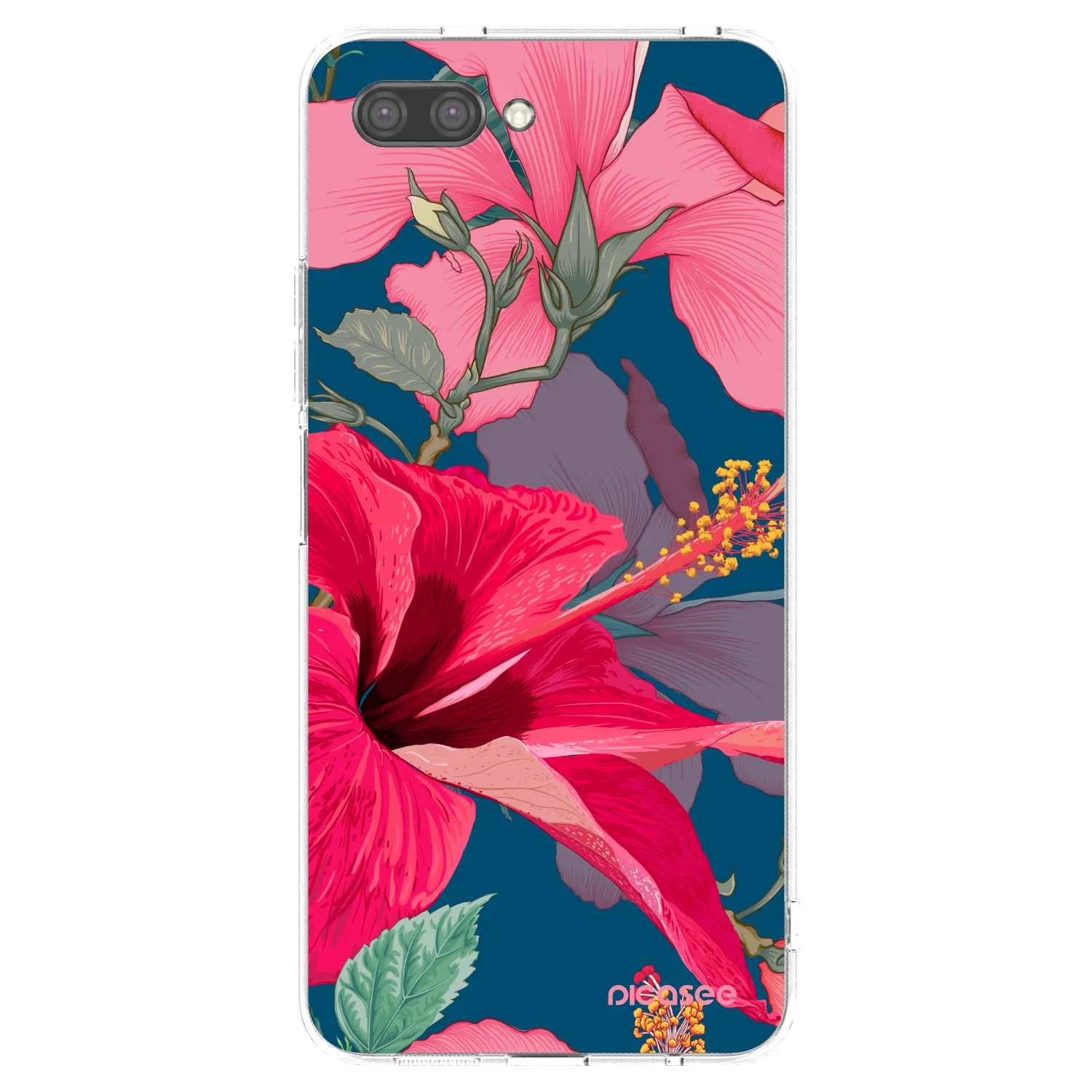 Picasee silikonový průhledný obal pro Honor 10 - Hibiscus