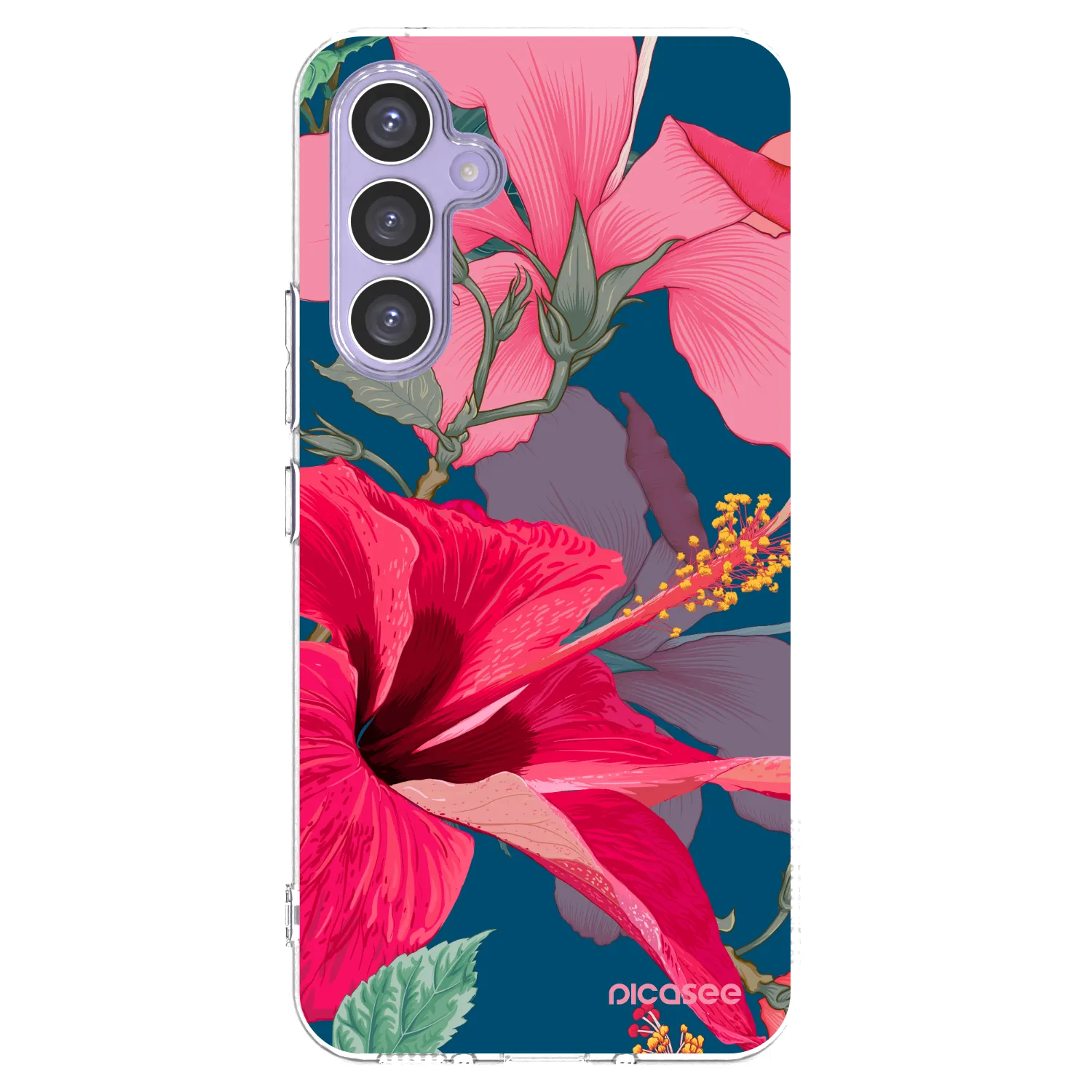 Picasee silikonový průhledný obal pro Samsung Galaxy A54 5G A546B - Hibiscus