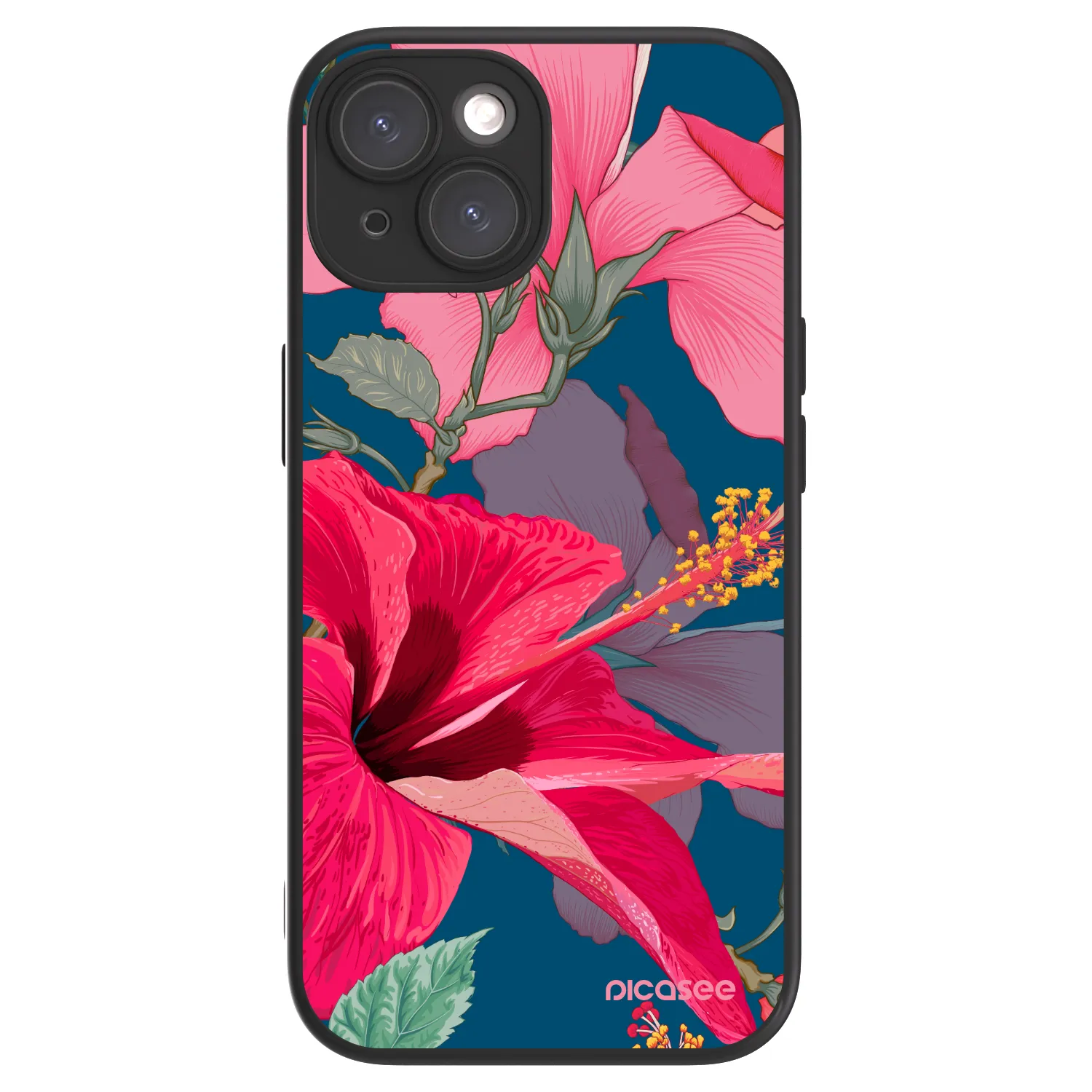 Picasee ULTIMATE CASE MagSafe pro Apple iPhone 15 - Hibiscus