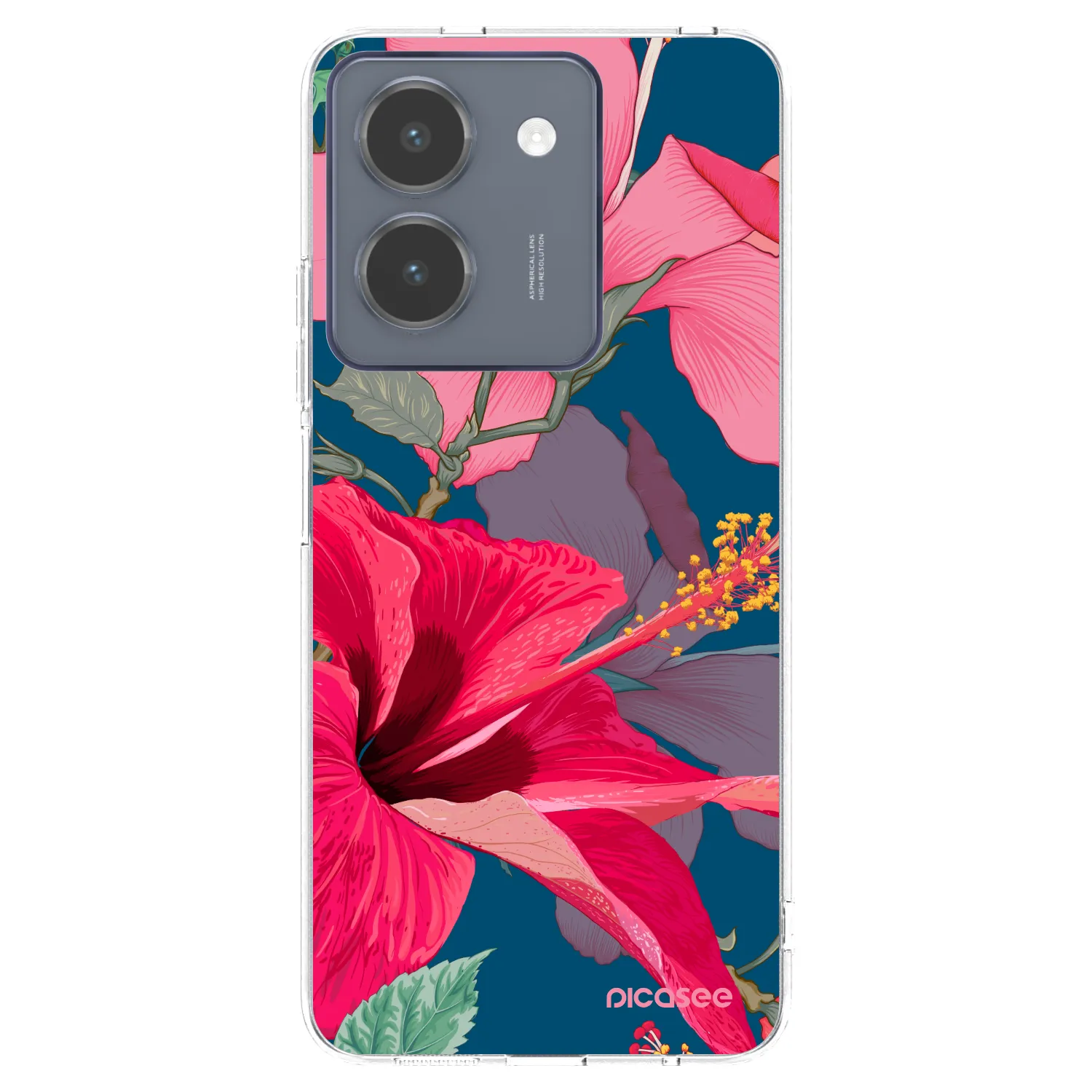 Picasee silikonový průhledný obal pro Vivo Y36 4G - Hibiscus