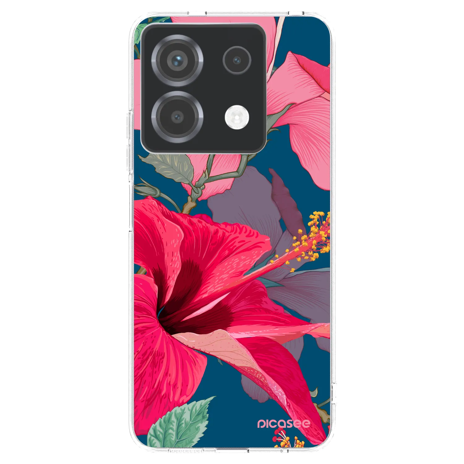 Picasee silikonový průhledný obal pro Xiaomi Poco X6 - Hibiscus