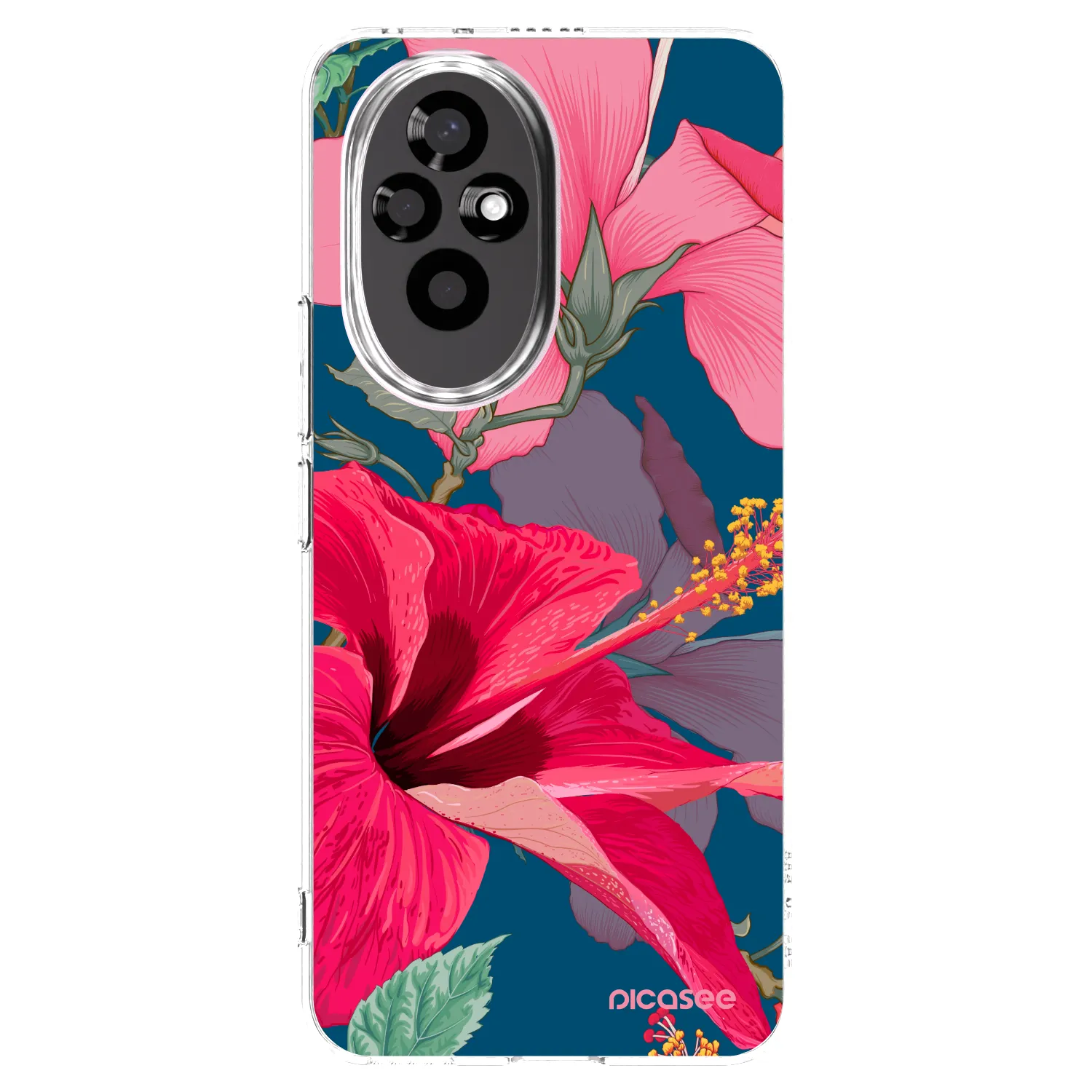 Picasee silikonový průhledný obal pro Honor 200 Pro 5G - Hibiscus