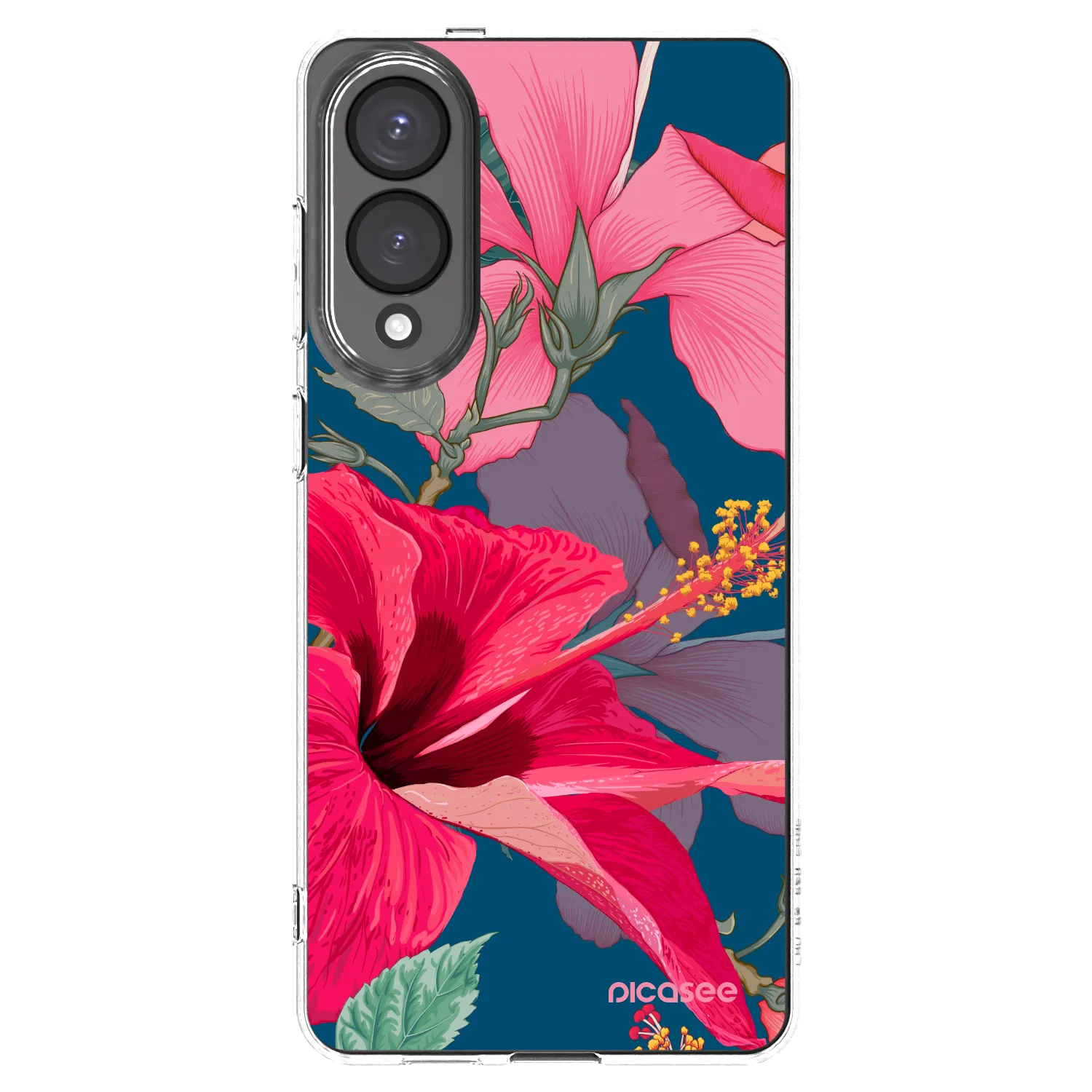 Picasee silikonový průhledný obal pro Samsung Galaxy S25 Edge 5G - Hibiscus