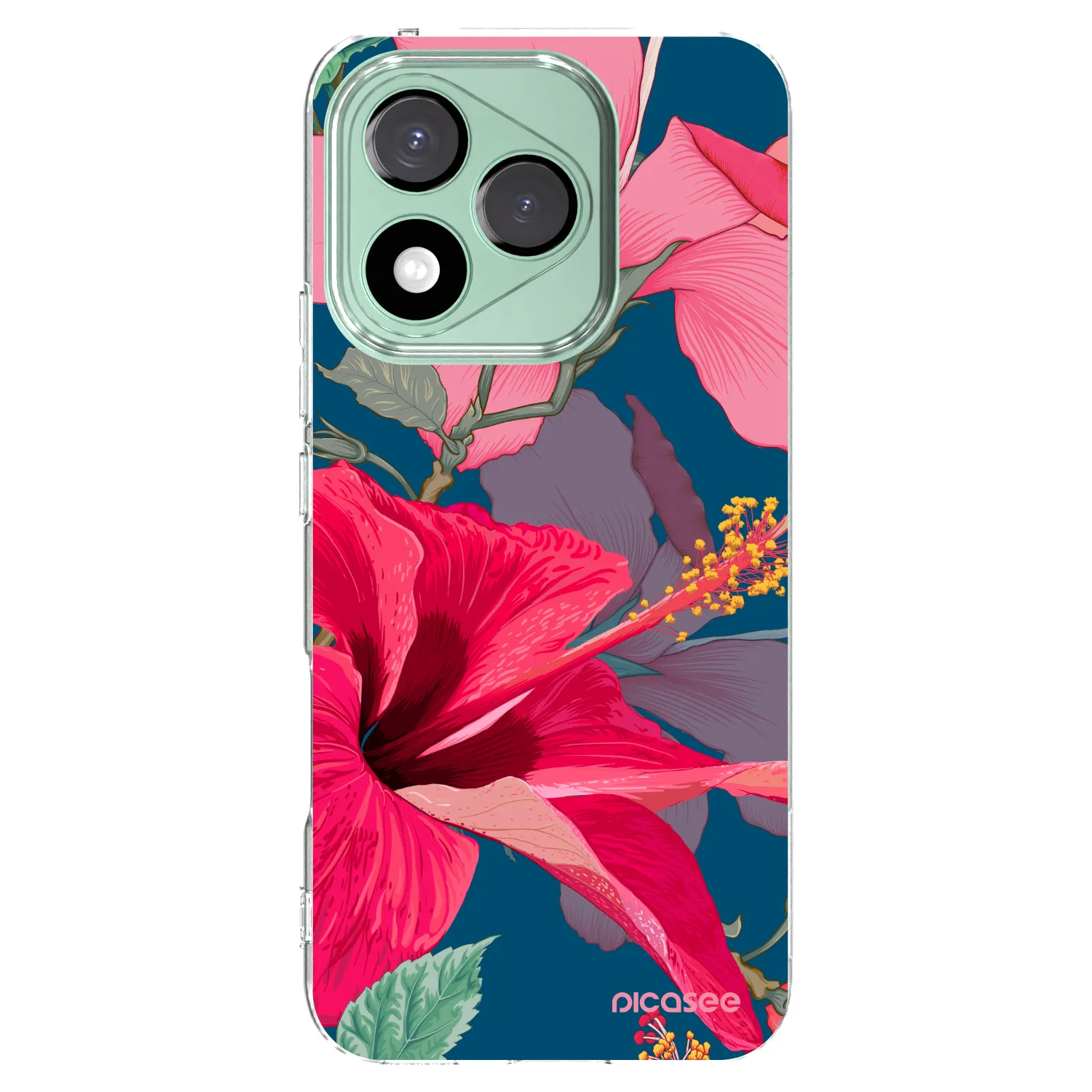 Picasee silikonový průhledný obal pro Honor 400 Lite 5G - Hibiscus