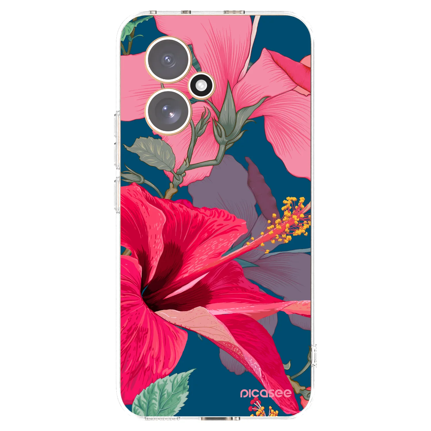 Picasee silikonový průhledný obal pro Honor 400 5G - Hibiscus