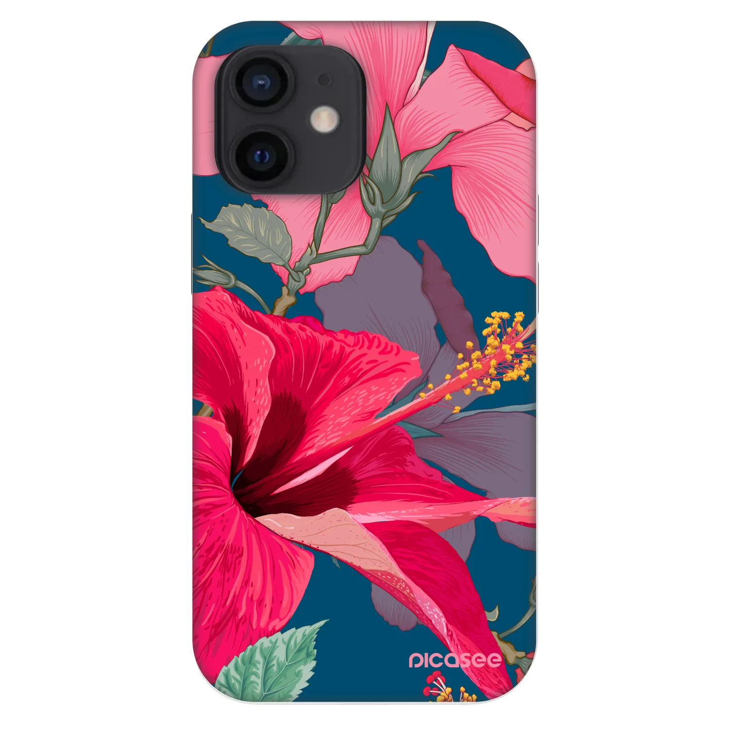Picasee Fashion Case pro Apple iPhone 12 mini - Hibiscus