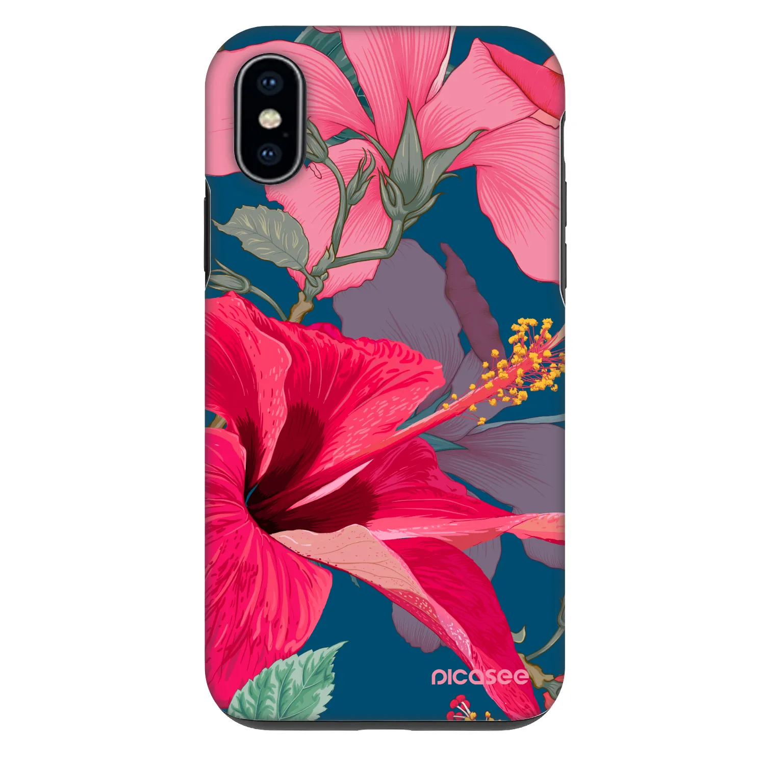 Picasee Fashion Case pro Apple iPhone X/XS - Hibiscus