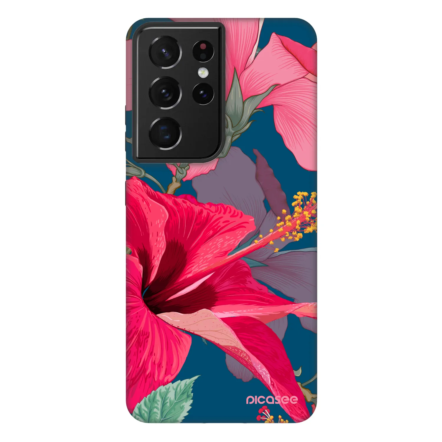Picasee Fashion Case pro Samsung Galaxy S21 Ultra 5G G998B - Hibiscus