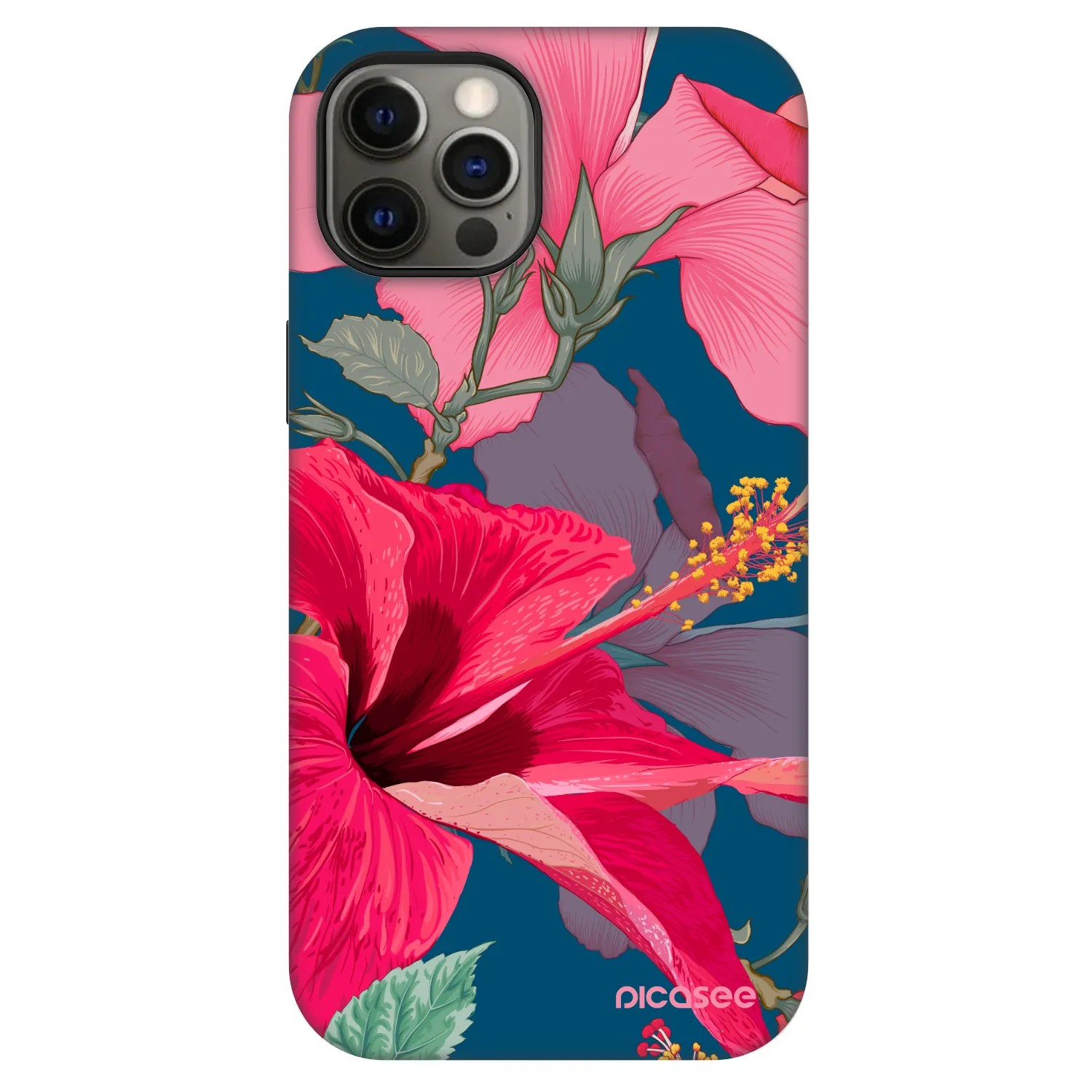Picasee Fashion Case MagSafe Apple iPhone 12 - Hibiscus