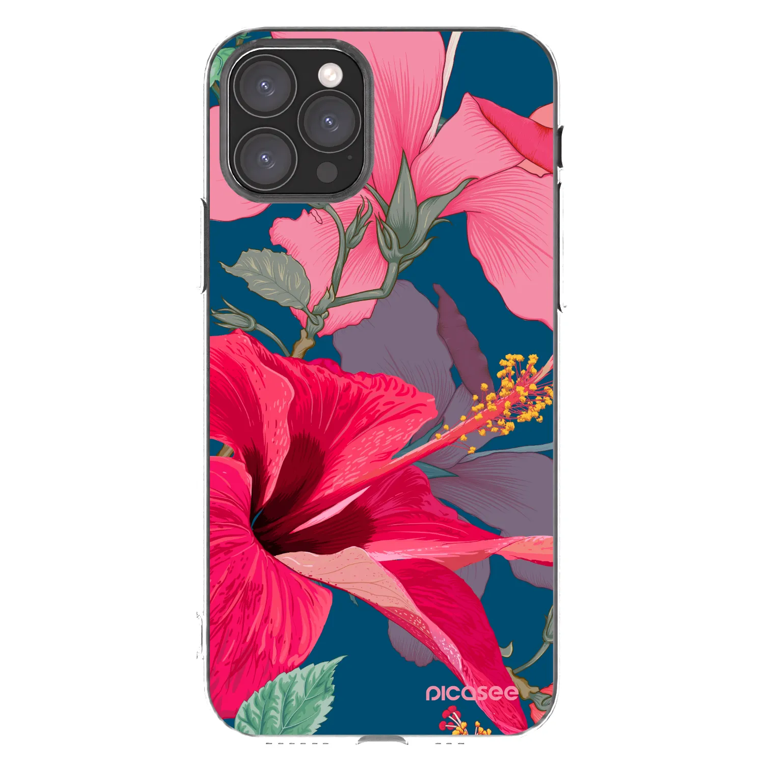 Picasee silikonový průhledný obal pro Apple iPhone 11 Pro - Hibiscus