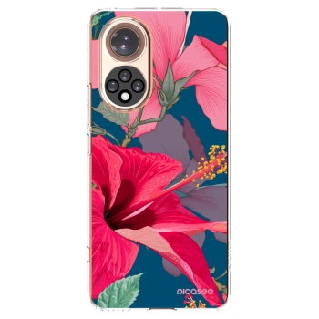 Picasee silikonový průhledný obal pro Honor 50 5G - Hibiscus