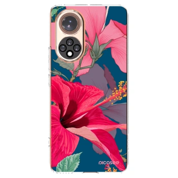 Picasee silikonový průhledný obal pro Huawei Nova 9 - Hibiscus