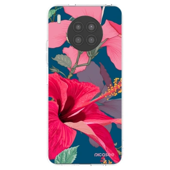 Picasee silikonový průhledný obal pro Huawei Nova 8i - Hibiscus