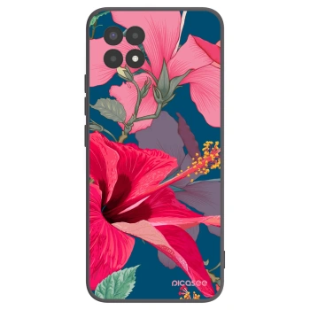 Picasee silikonový černý obal pro Realme 8i - Hibiscus