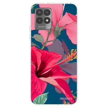 Picasee silikonový průhledný obal pro Realme 8i - Hibiscus