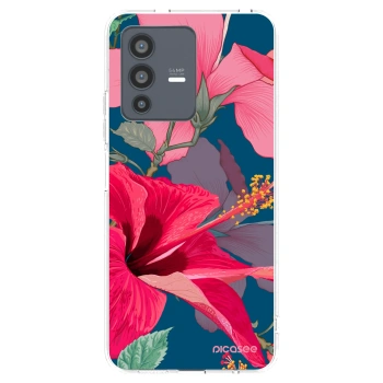 Picasee silikonový průhledný obal pro Vivo V23 5G - Hibiscus