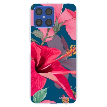 Picasee silikonový průhledný obal pro Honor X8 4G - Hibiscus