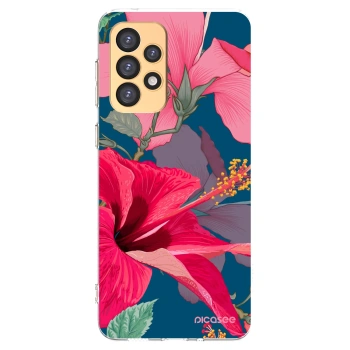 Picasee silikonový průhledný obal pro Samsung Galaxy A33 5G A336 - Hibiscus