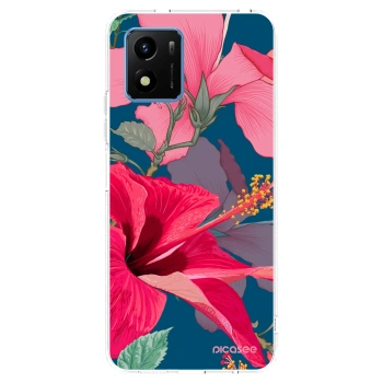 Picasee silikonový průhledný obal pro Vivo Y01 - Hibiscus