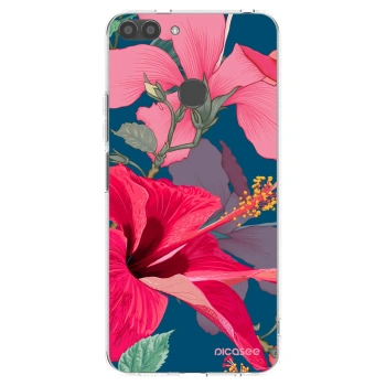 Picasee silikonový průhledný obal pro Huawei P Smart - Hibiscus