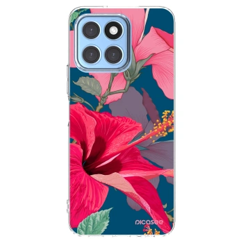 Picasee silikonový průhledný obal pro Honor X6 - Hibiscus