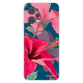 Picasee silikonový průhledný obal pro Xiaomi Poco X5 - Hibiscus