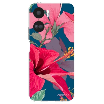 Picasee silikonový průhledný obal pro Honor 90 Lite 5G - Hibiscus