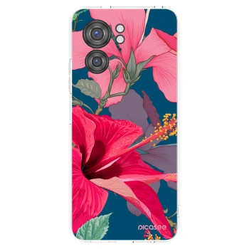 Picasee silikonový průhledný obal pro Motorola Edge 40 - Hibiscus