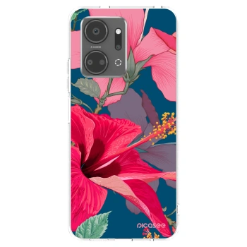 Picasee silikonový průhledný obal pro Honor X7a - Hibiscus
