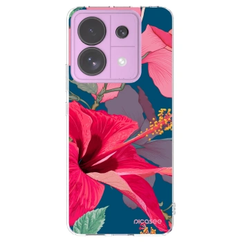 Picasee silikonový průhledný obal pro Xiaomi Redmi Note 13 Pro 5G - Hibiscus