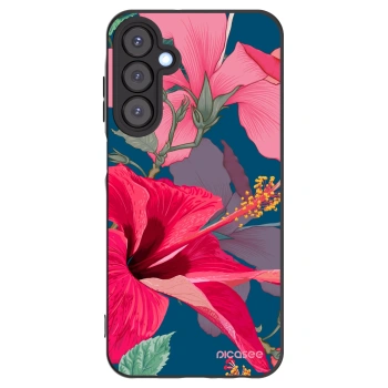 Picasee silikonový černý obal pro Samsung Galaxy A25 A256B 5G - Hibiscus