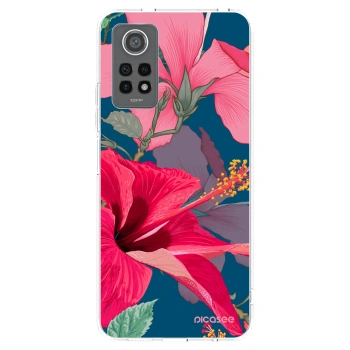 Picasee silikonový průhledný obal pro Xiaomi Redmi Note 12 Pro 4G - Hibiscus