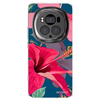 Picasee silikonový průhledný obal pro Honor Magic6 Pro - Hibiscus