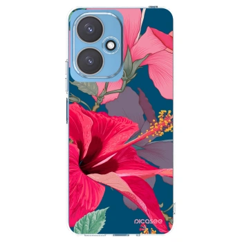Picasee silikonový průhledný obal pro Xiaomi Redmi 13C 5G - Hibiscus