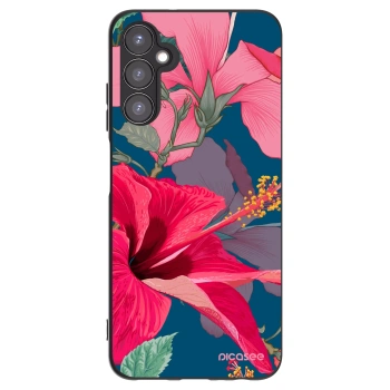 Picasee silikonový černý obal pro Samsung Galaxy A05s A057G - Hibiscus