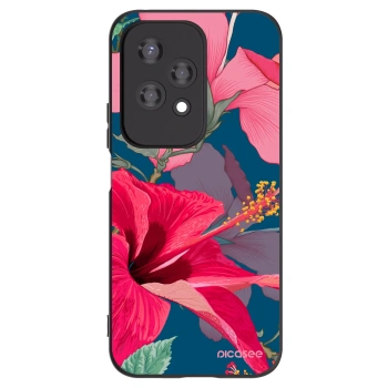 Picasee silikonový černý obal pro Honor 200 Lite - Hibiscus