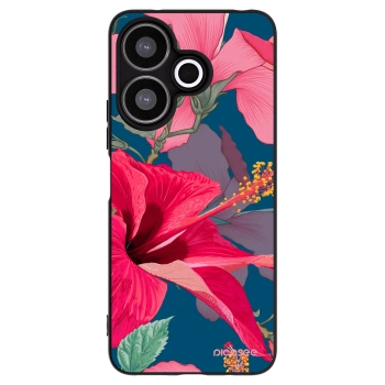 Picasee silikonový černý obal pro Xiaomi Redmi 13 4G - Hibiscus