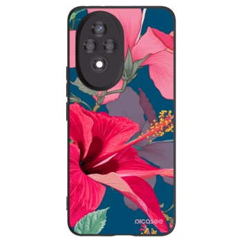 Picasee silikonový černý obal pro Honor 200 Pro 5G - Hibiscus