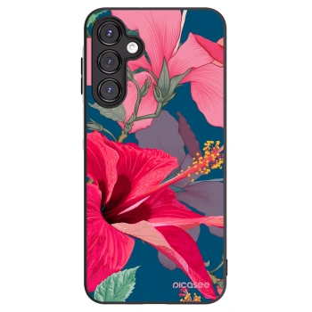 Picasee silikonový černý obal pro Samsung Galaxy A16 5G - Hibiscus